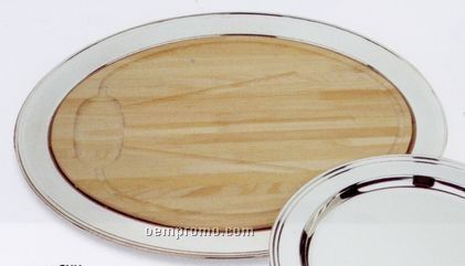 The Benchmark Collection Oval Tray W/ Wooden Well/ Tree