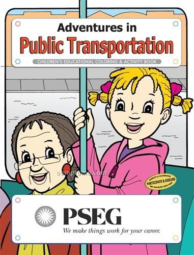 Action Pack Book W/ Crayons & Sleeve - Adventures In Public Transportation
