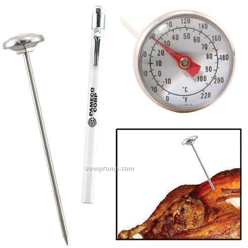 Analog Meat Thermometer With Pocket Sleeve And Clip