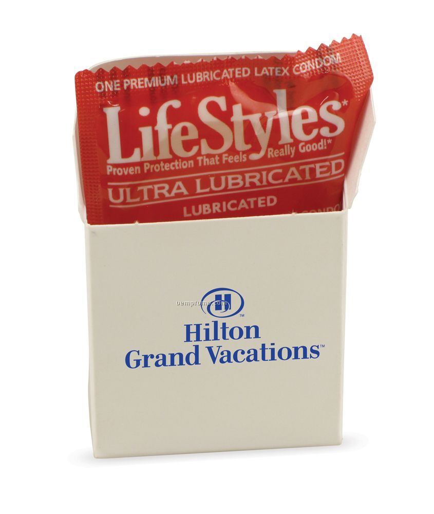 Lifestyles Ultra Lubricated Condom In Custom Imprinted Carton