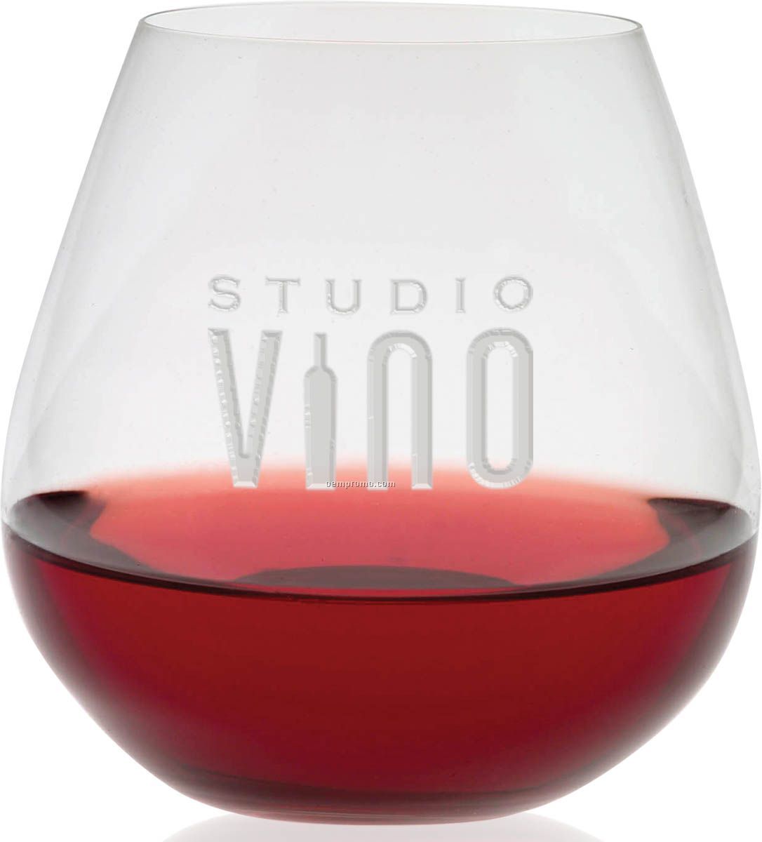 O Series Burgundy/Pinot Noir Stemless Wine Glasses (Set Of 2)