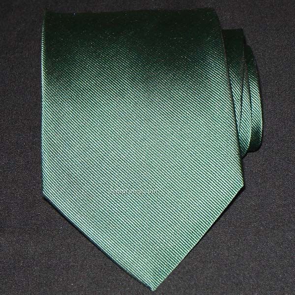 Solid Silk Necktie (Hunter Green)