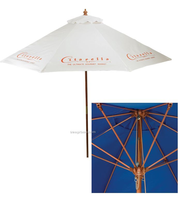Wood Market Umbrella (9')