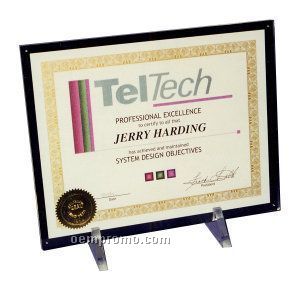 2 Part Wall Plaque For Certificate 8"X10" (9"X11"X3/8")