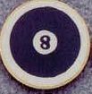 Round Deal 1" Insert 8 Ball - Medallions Stock Kromafusion