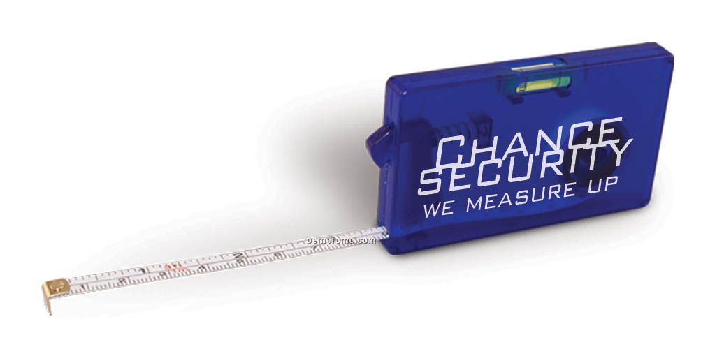 Business Card Tape Measure W/Level