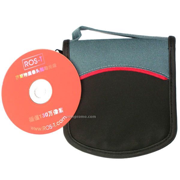 CD Zipper Case With Arc Accent