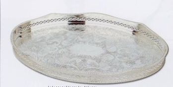Silverplated Gallery Tray