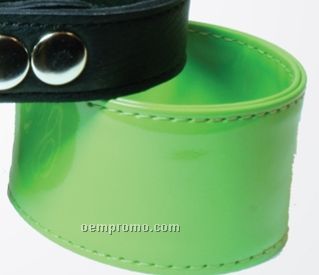 Medium Leather Bracelet / Lime Green