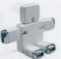 4 Ports Cartoon Shape USB Hub