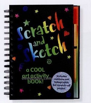Scratch And Sketch Activity Book - A Cool Art