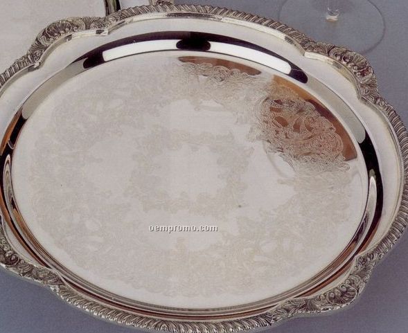 Shell & Gadroon Collection 13" Round Tray