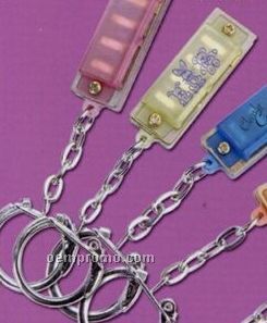 Hohner Translucent Mini Harmonica Key Chain (1 Color Imprint)