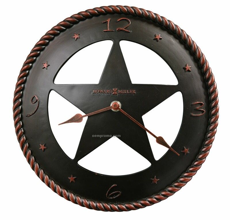 Howard Miller Maverick Western Star Clock (Blank)