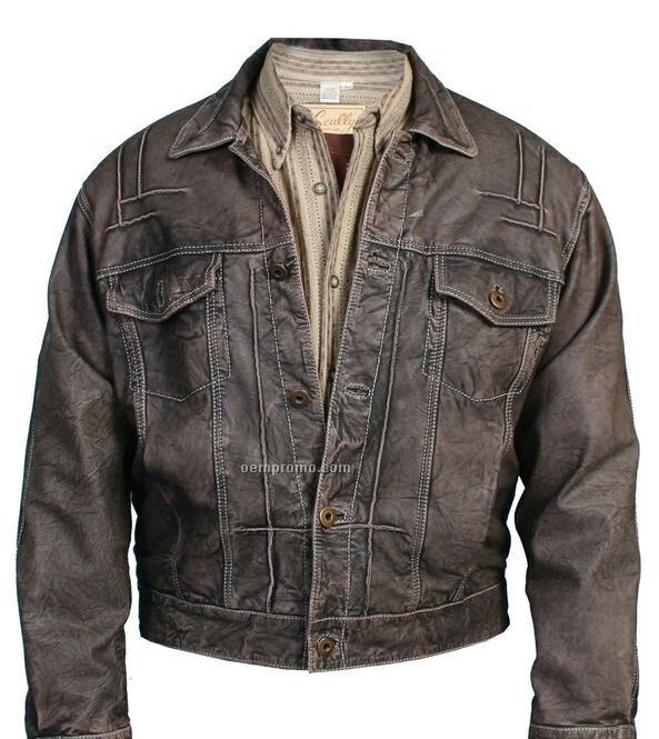 Men's Washed Lamb Leather Jacket (S-2xl)