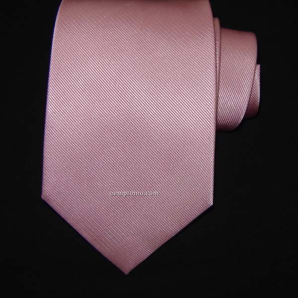 Solid Silk Necktie (Pink)