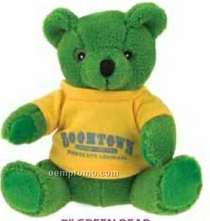 Green Bear Extra Soft Stuffed Animal