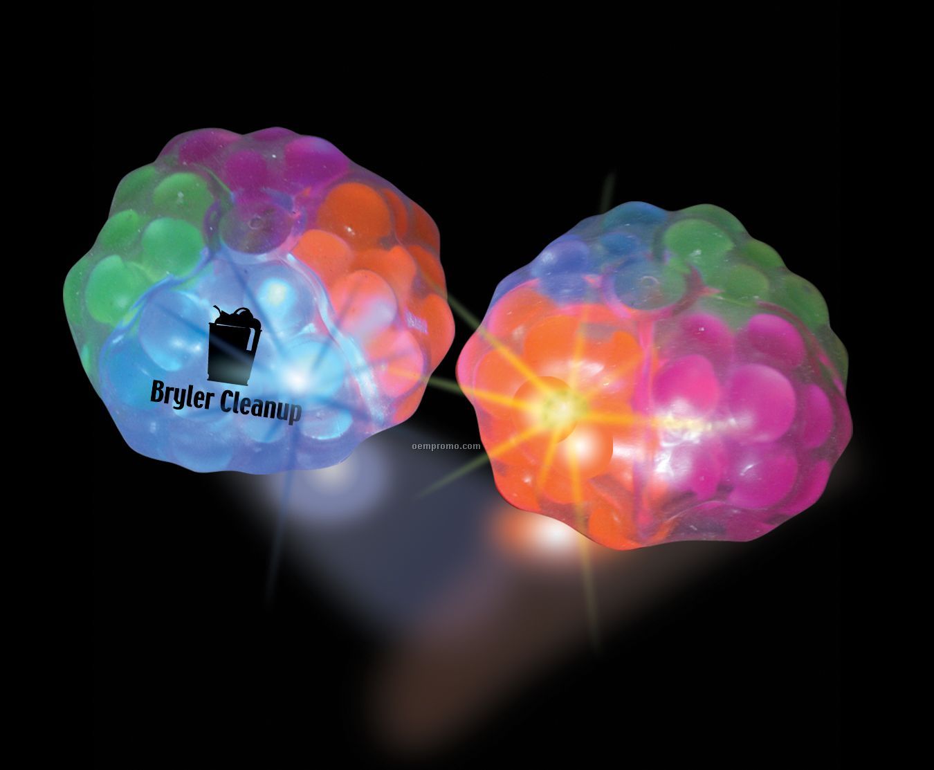 Light-up Dna Quad Ball (2-1/2")