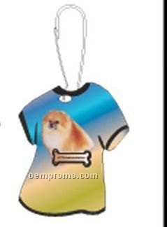Pomeranian Dog T-shirt Zipper Pull