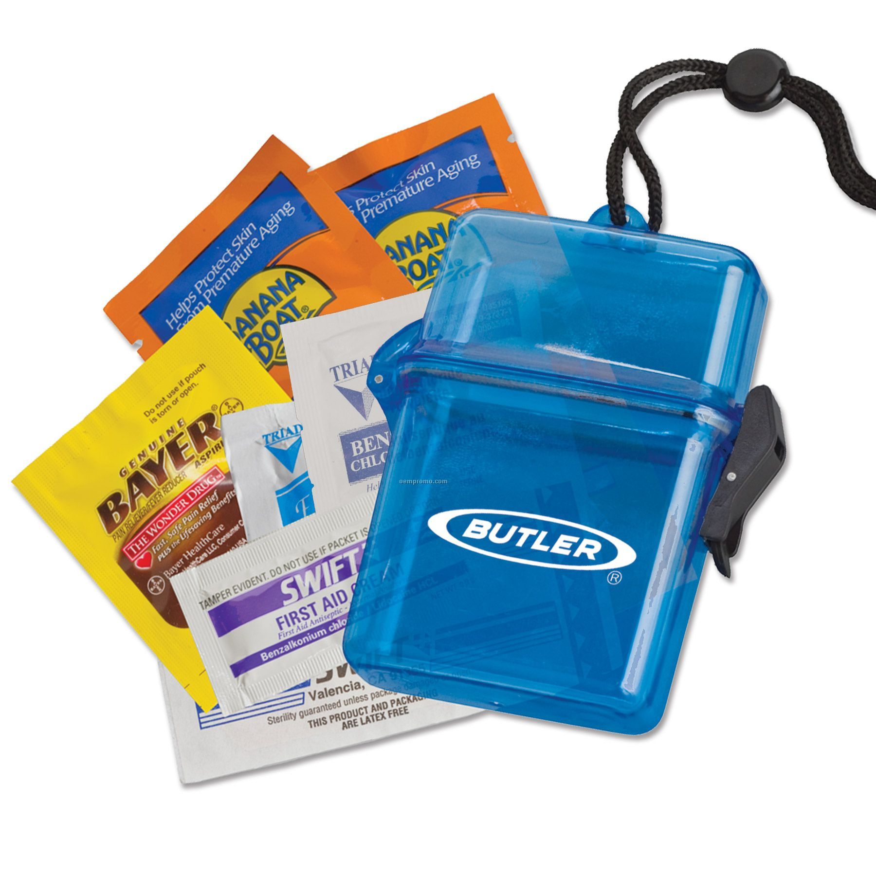Sun Protection Outdoors Kit In A Plastic Container