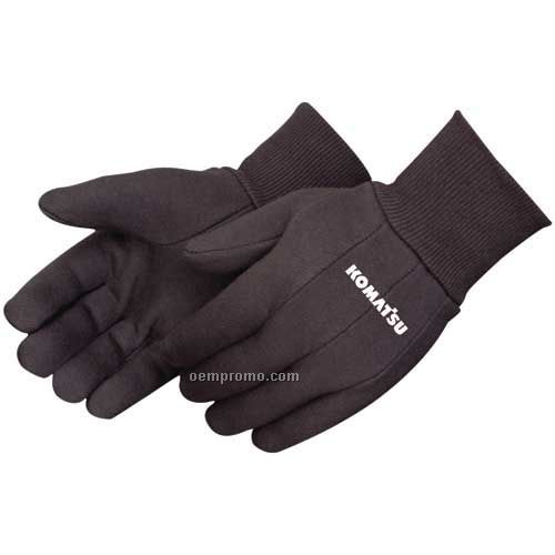 Men's & Ladies' Brown Jersey Gloves