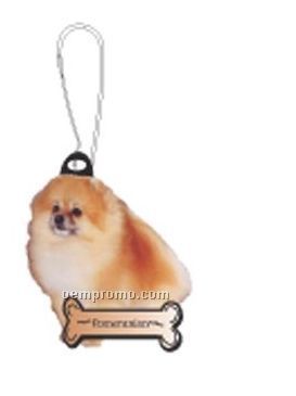 Pomeranian Dog Zipper Pull