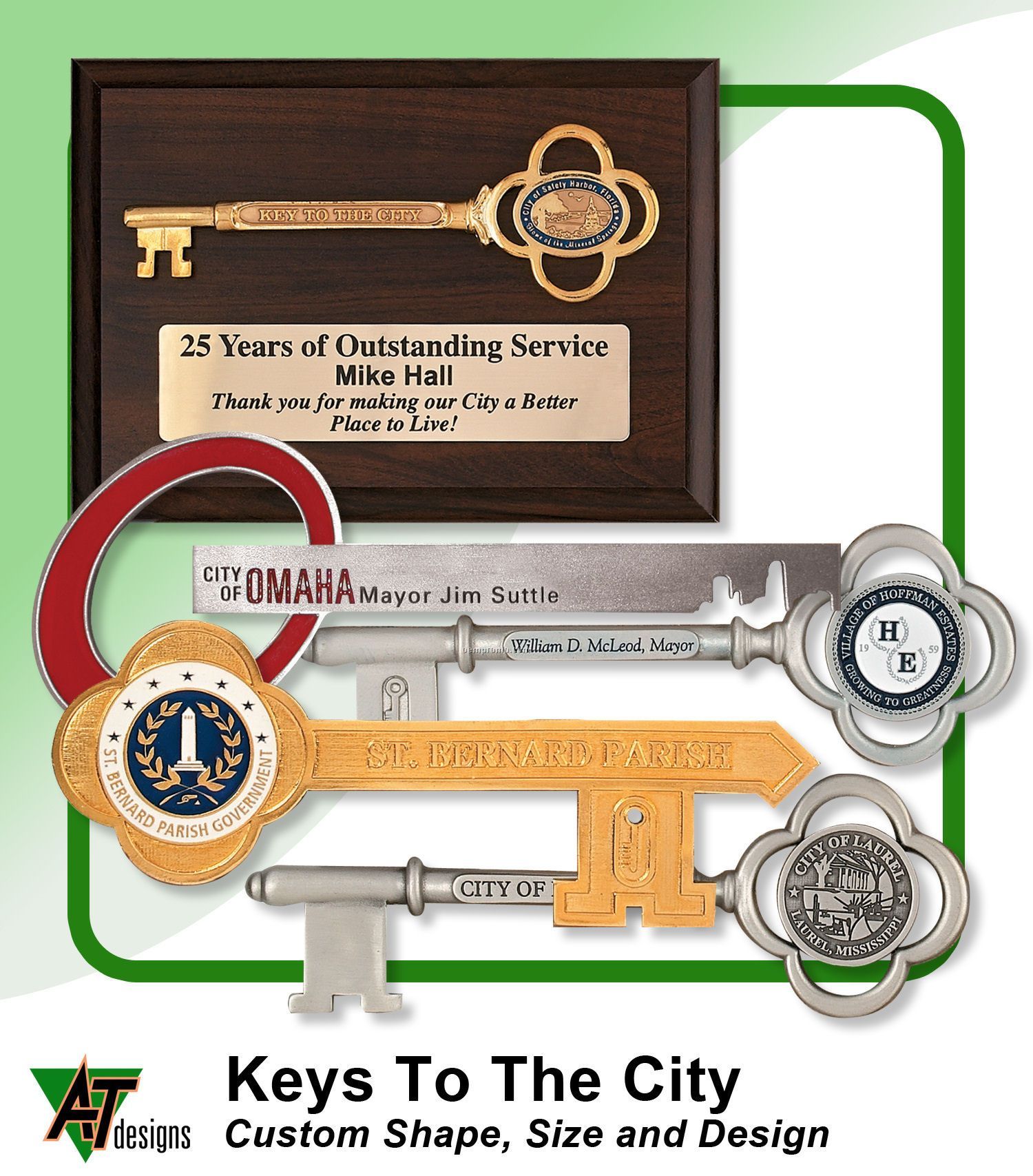 Pewter Key To The City