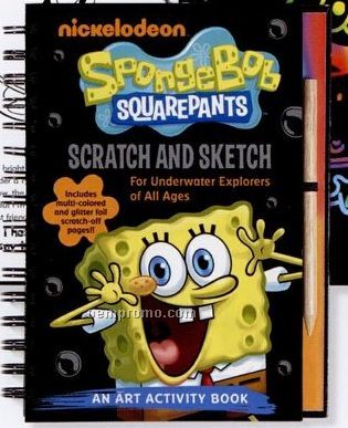 Scratch And Sketch Activity Books - Sponge Bob