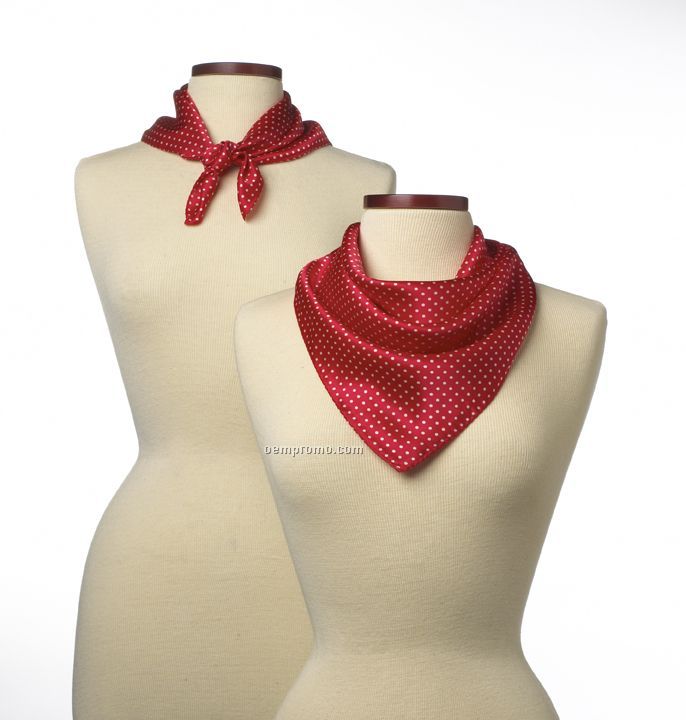 Wolfmark Newport Polyester Scarf - Red (21"X21")