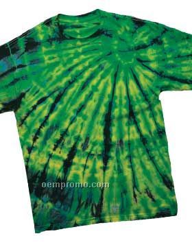 Adult Multi Color Left Shoulder Flares Reactive Dyed T-shirts (S-2x)