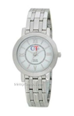 Cititec Ladies Analog Quartz Watch (Silver W/ Roman Numerals)