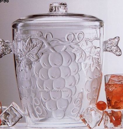 Jubilee 3 1/2 Qt. Double Wall Ice Bucket With Embossed Grapes