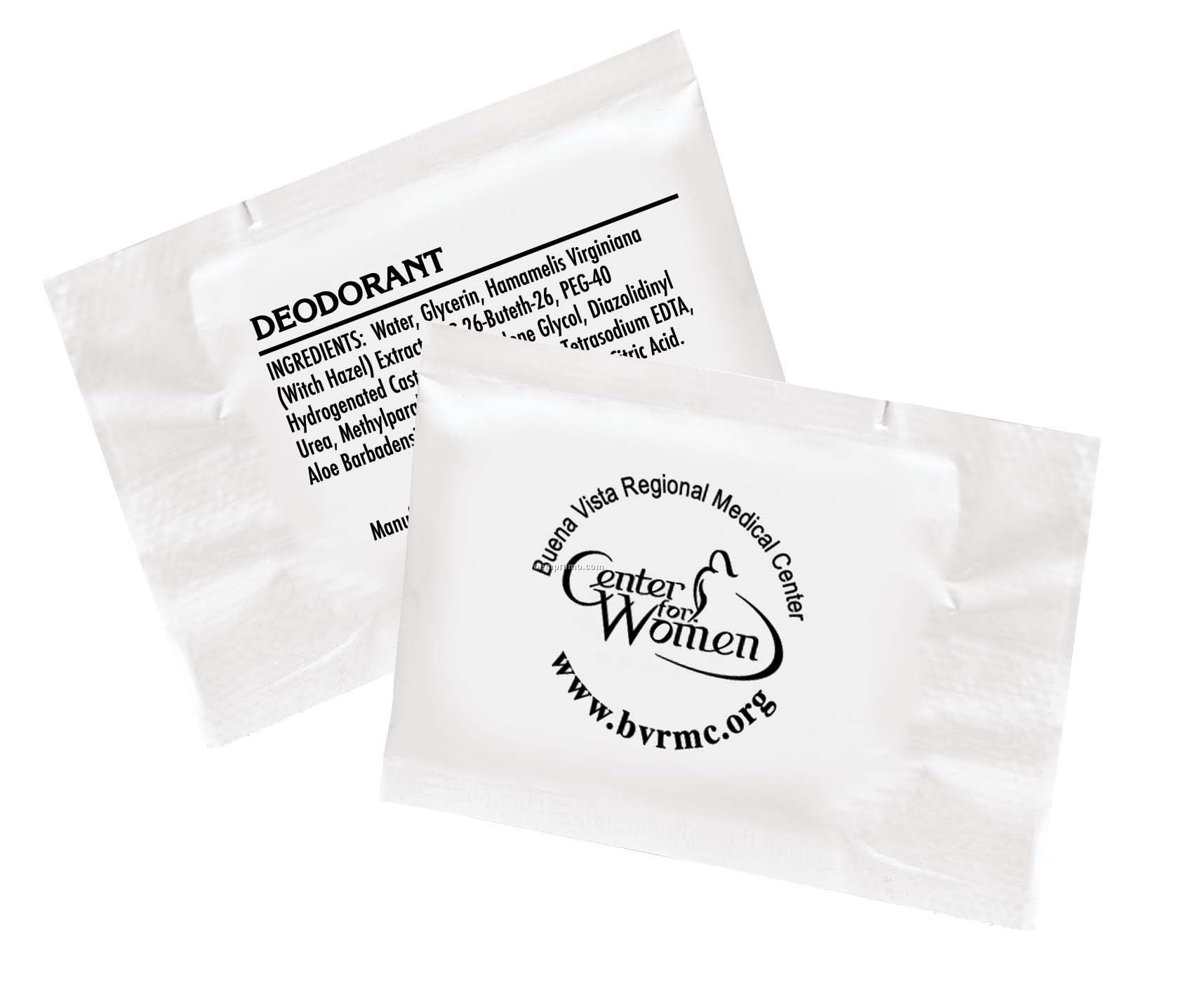 Pillowline Deodorant Towelette Packet