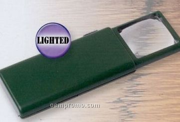 Outdoor Lumiclick Lighted Pop Out Magnifier W/ Green Case