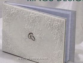 Porcelain Wedding Ring Guest Book