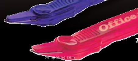 Translucent Raspberry Red Lever Style Staple Remover - Standard