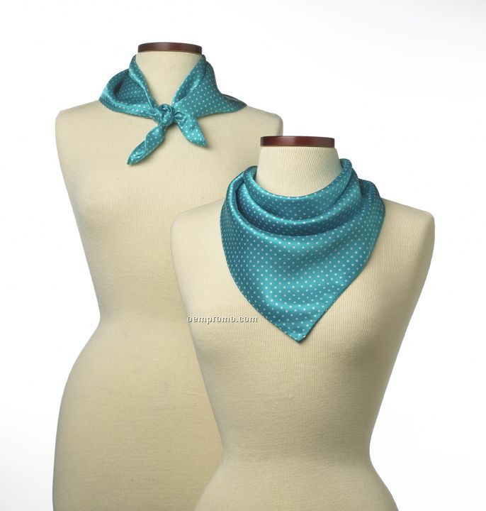 Wolfmark Newport Polyester Scarf - Teal Green (21"X21")