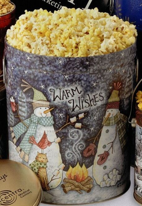 2 Gallon Buttered Designer Popcorn Tin