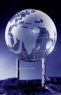 Embedded Globe With Rainbow Base (1-3/4