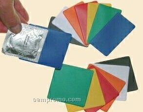 The Bazic Line Condom Wallet & Condom W/ 1 Color Print