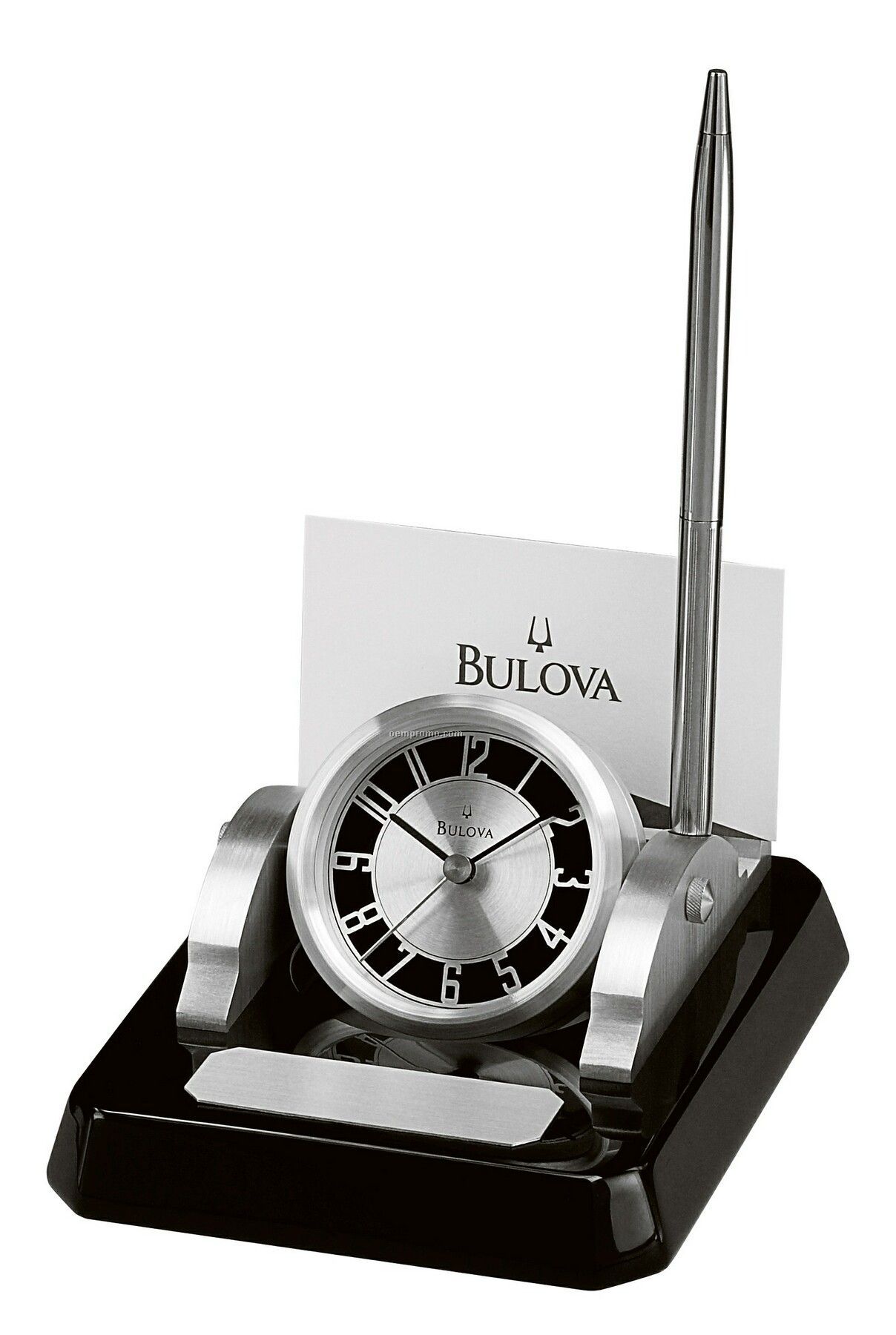 Bulova Consul Clock W/ Pen Holder