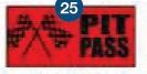 Novelty Strong Band Pre-printed Pit Pass Wristband
