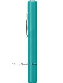 Pen Light W/ Teal Green Barrel & White LED