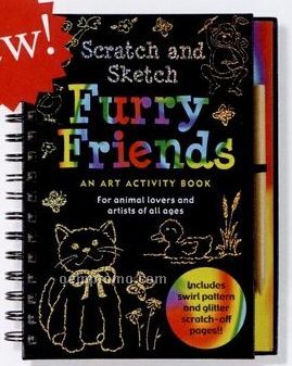 Scratch And Sketch Activity Book - Furry Friends