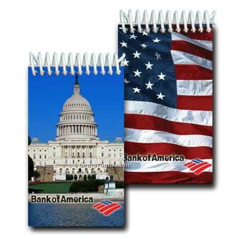 3d Lenticular Mini Notebook Stock/Capitol Hill (Imprinted)