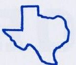 Die Cut "Texas" Blank Patch Merrowed (4"X4-5/8")