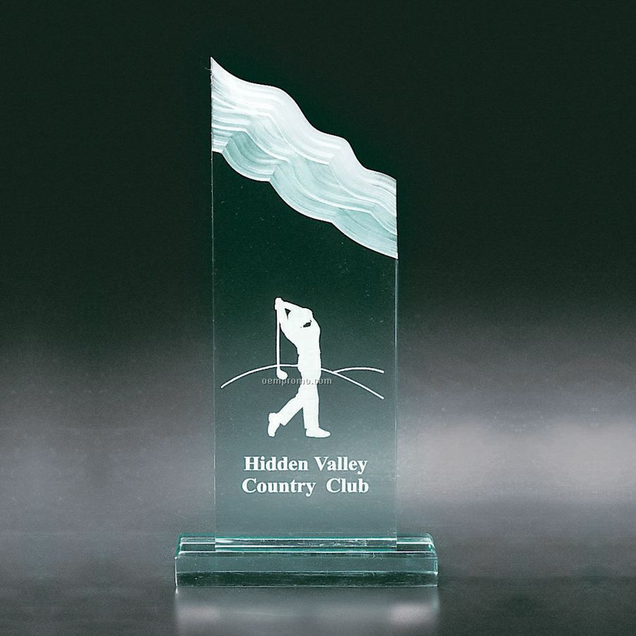 Jade Green Acrylic Summit Award II