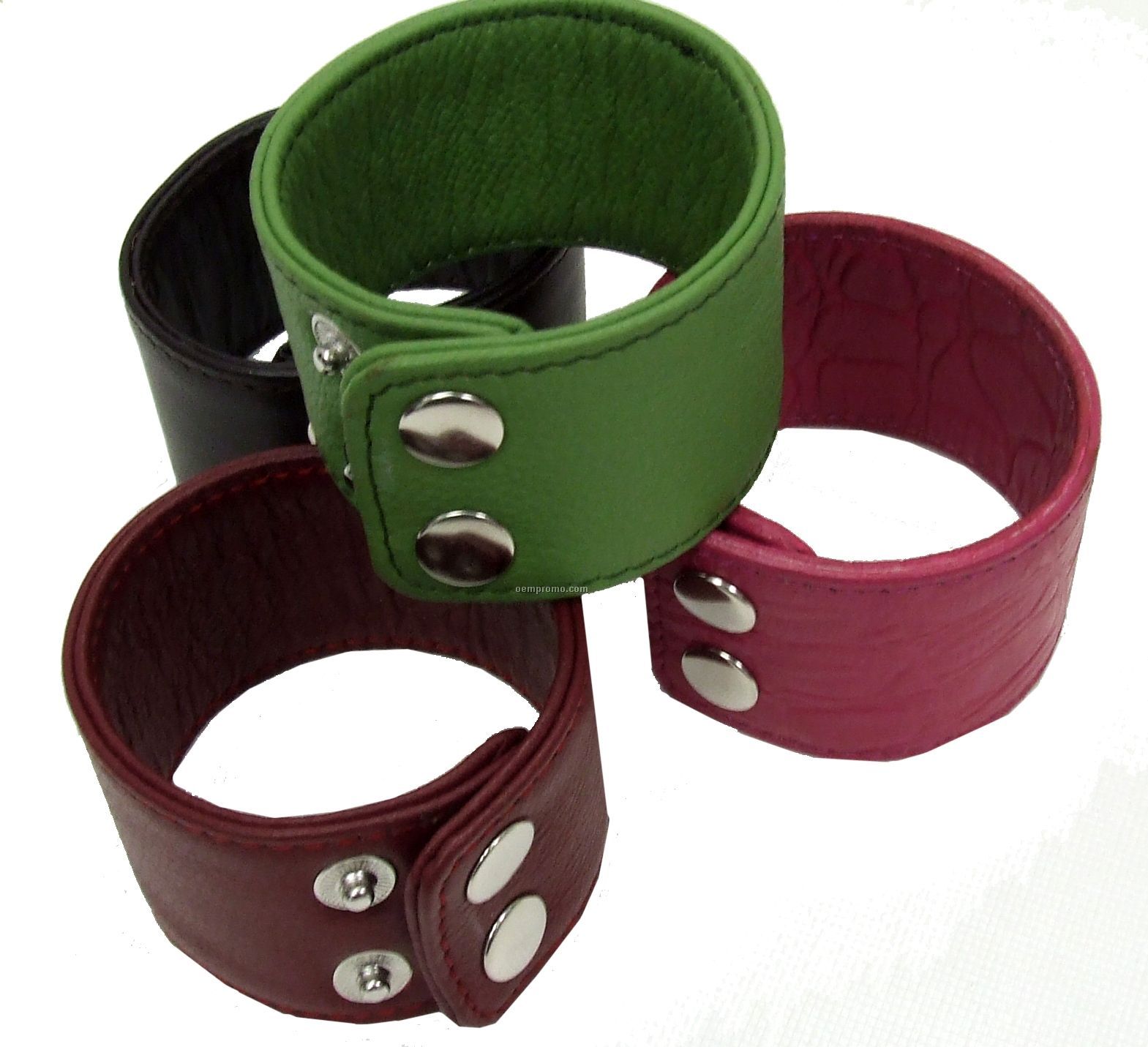 Leather 2 Position Snap Bracelet