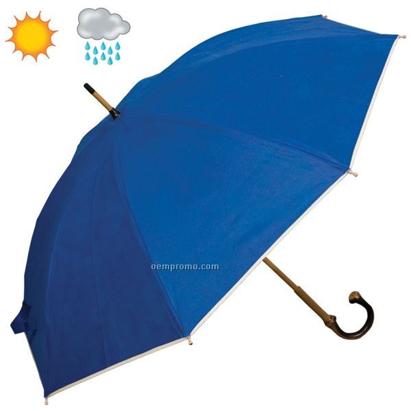 Non-woven Executive Umbrella W/ Bamboo Shaft (24"X48") (Blank)