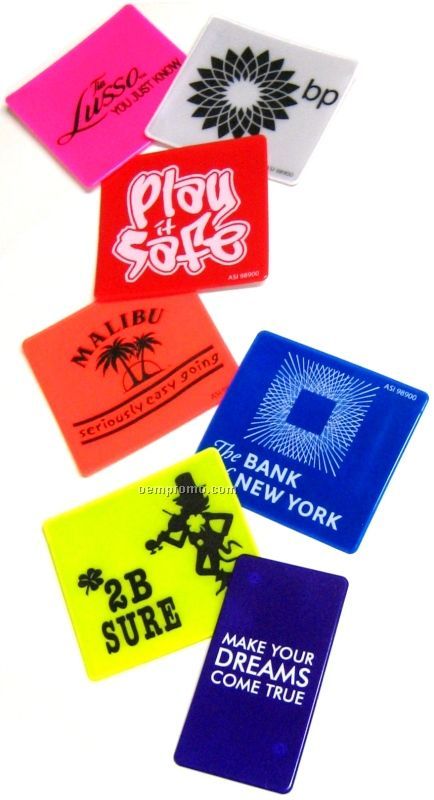 The Bazic Plus Reflective Condom Wallet & Condom W/ 4 Color Print